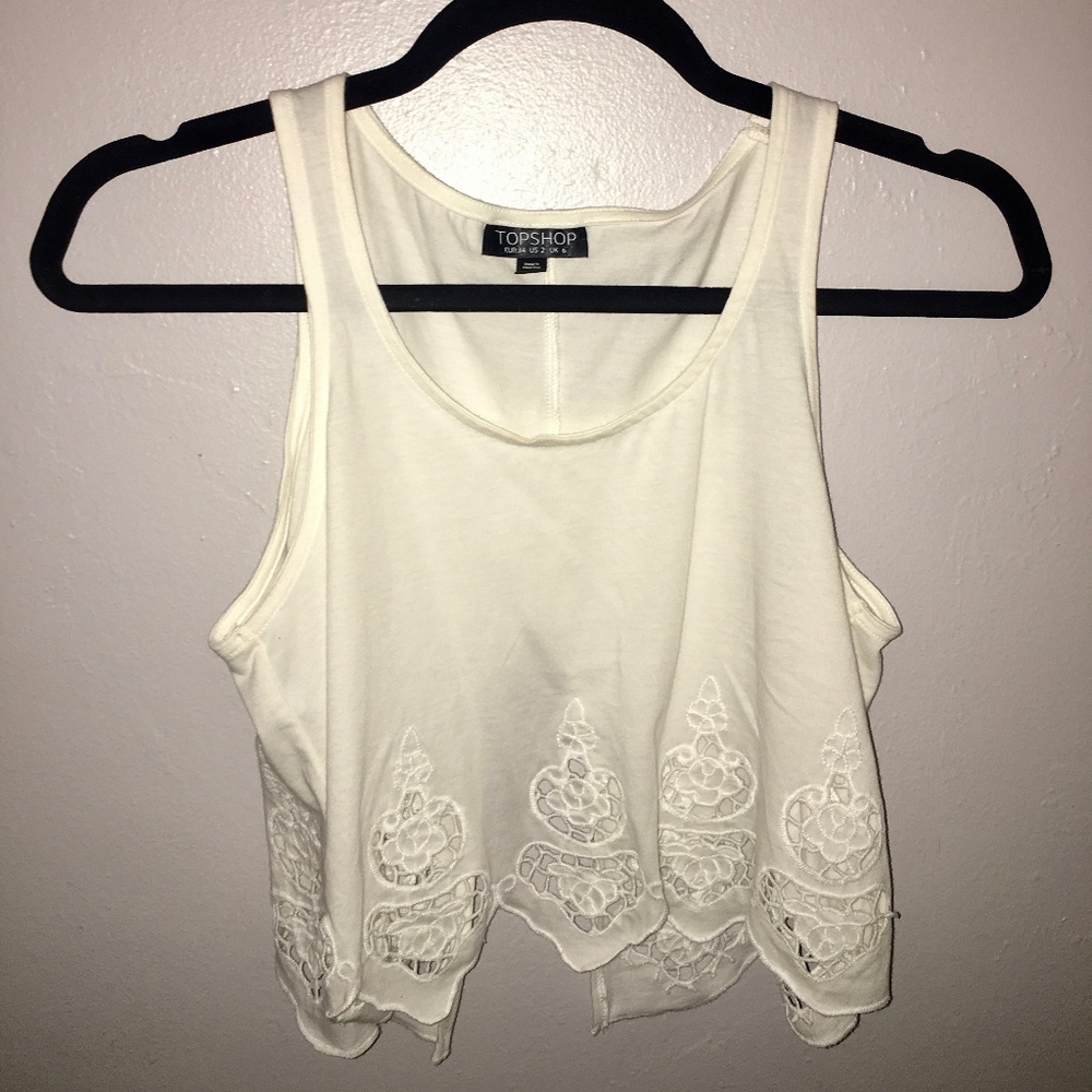 Top Shop Lace Crop Top